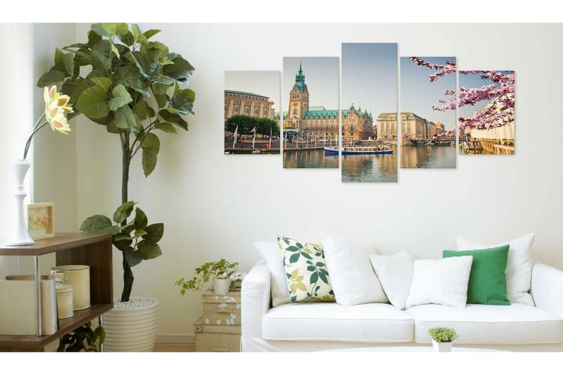Tavla Spring In Hamburg 100x50 - Artgeist sp. z o. o. - Inredning - Tavlor & konst - Canvastavlor