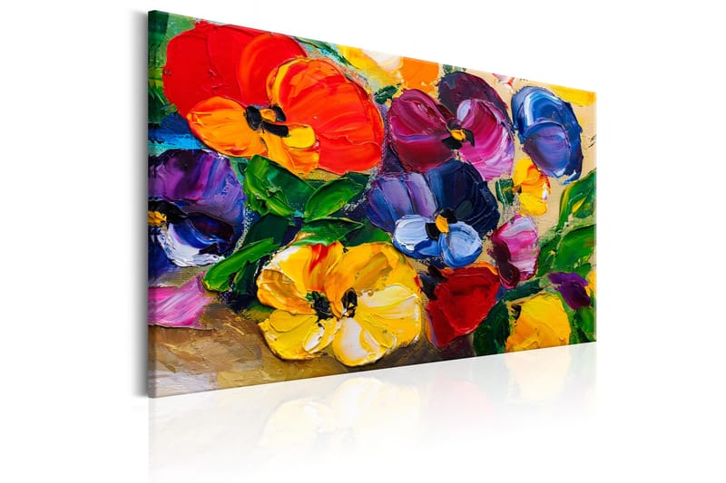Tavla Spring Pansies 120x80 - Artgeist sp. z o. o. - Inredning - Tavlor & konst - Canvastavlor