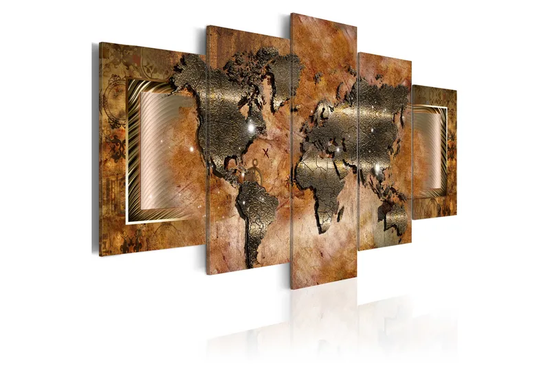 Tavla Steel Map 100x50, Artgeist sp. z o. o.