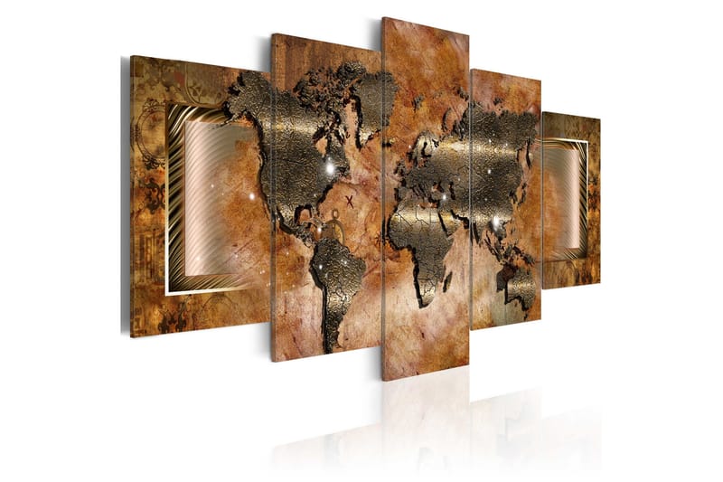 Tavla Steel Map 100x50, Artgeist sp. z o. o.