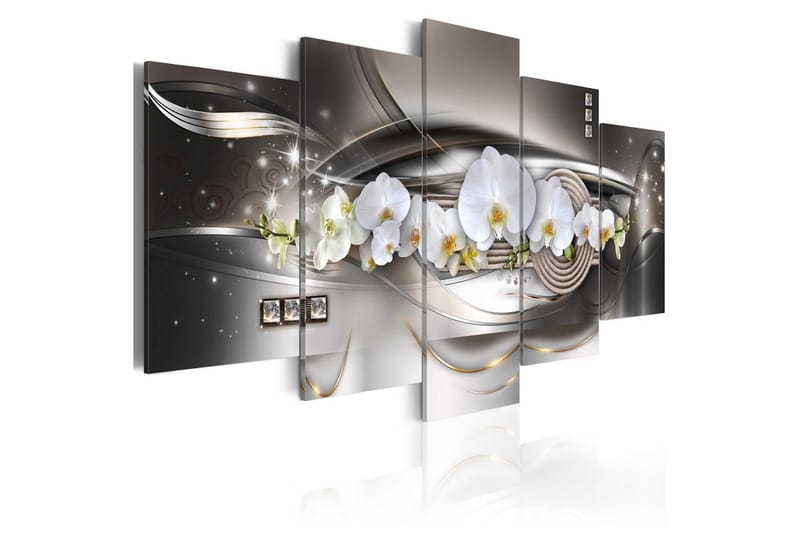Tavla Steel Orchids 200x100 - Artgeist sp. z o. o. - Inredning - Tavlor & konst - Canvastavlor