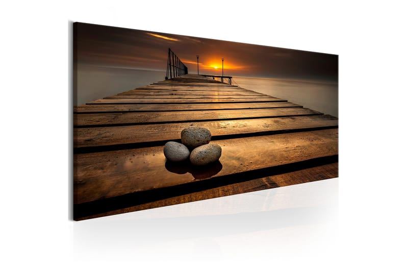 Tavla Stones on the Pier 120x40 - Inredning - Tavlor & konst - Canvastavlor