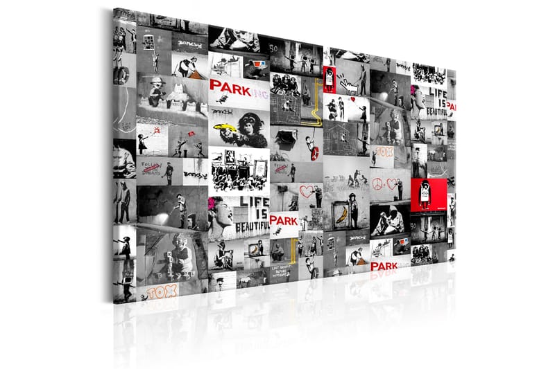 Tavla Street Art: Banksy 90x60 - Artgeist sp. z o. o. - Inredning - Tavlor & konst - Canvastavlor