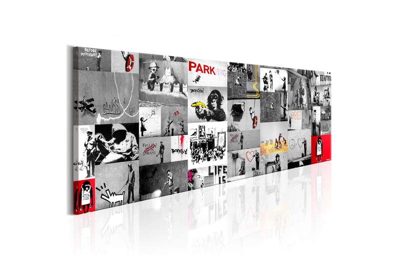 Tavla Street Art Banksy Ii 120x40 cm, undefined