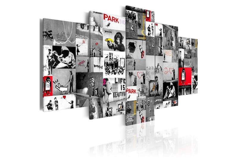 Tavla Street Art Banksy Iv 200x100, Artgeist sp. z o. o.