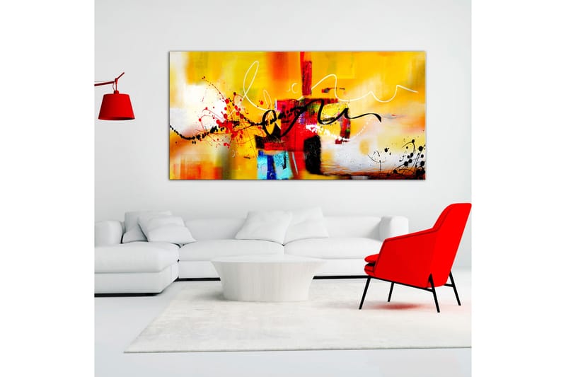 Tavla Street Melodies (1 Part) Orange Wide 120x60 - Artgeist sp. z o. o. - Inredning - Tavlor & konst - Canvastavlor