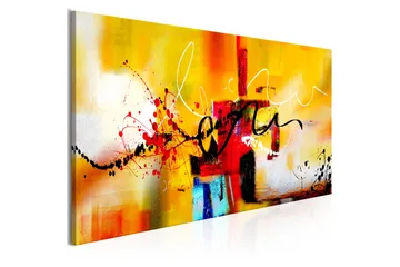 Tavla Street Melodies (1 Part) Orange Wide 120x60 - Artgeist sp. z o. o. - Inredning - Tavlor & konst - Canvastavlor