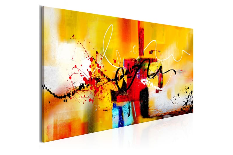 Tavla Street Melodies (1 Part) Orange Wide 120x60 - Artgeist sp. z o. o. - Inredning - Tavlor & konst - Canvastavlor