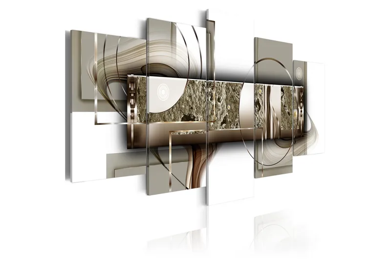 Tavla Structure Of Gold 100x50, Artgeist sp. z o. o.