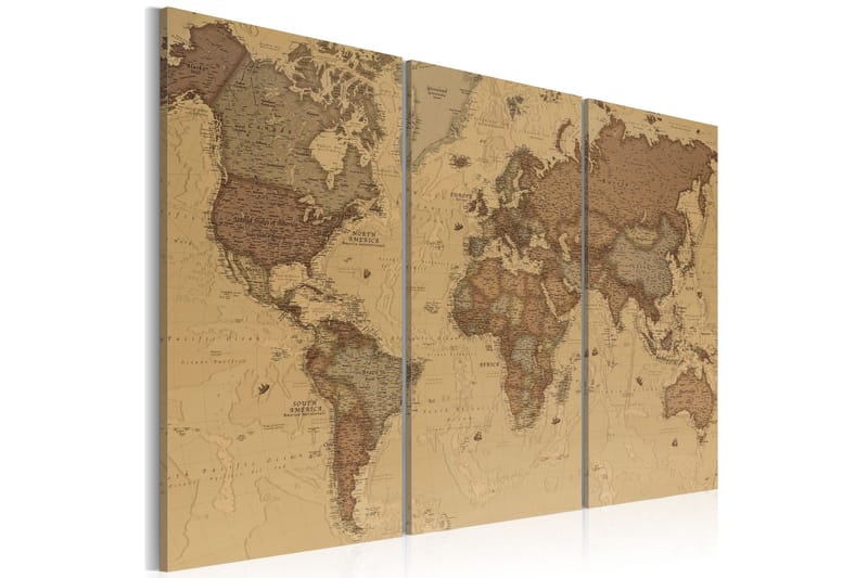 Tavla Stylish World Map 120x80, Artgeist sp. z o. o.