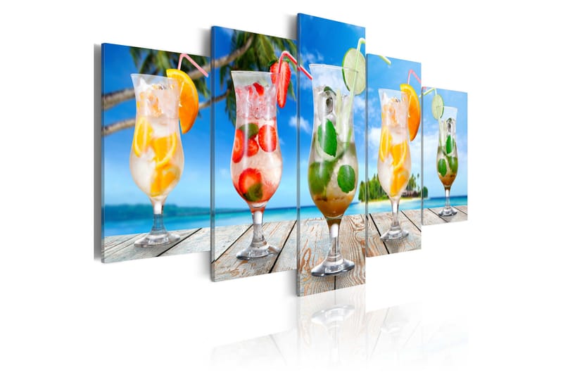 Tavla Summer Drinks 200x100 - Artgeist sp. z o. o. - Inredning - Tavlor & konst - Canvastavlor