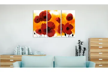 Tavla Sunny Afternoon And Poppies 120x80 - Artgeist sp. z o. o. - Inredning - Tavlor & konst - Canvastavlor