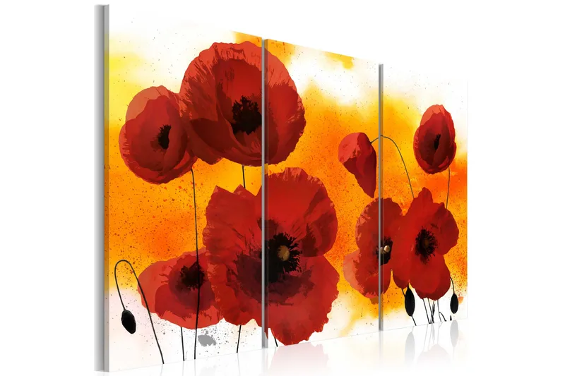 Tavla Sunny Afternoon And Poppies 120x80 - Artgeist sp. z o. o. - Inredning - Tavlor & konst - Canvastavlor
