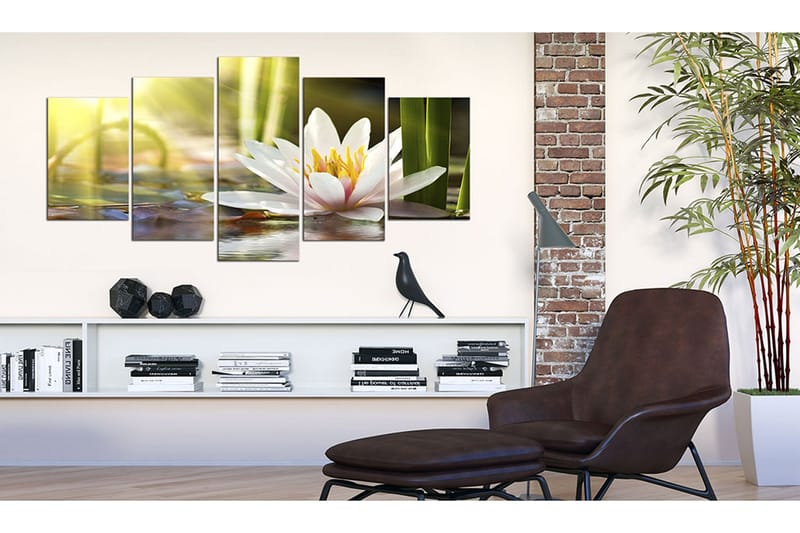 Tavla Sunny Lotus 200x100 - Artgeist sp. z o. o. - Inredning - Tavlor & konst - Canvastavlor