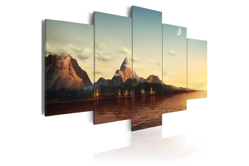 Tavla Sunrise Bergen 100x50, Artgeist sp. z o. o.