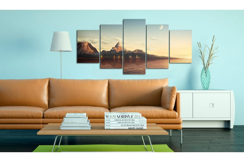 Tavla Sunrise Bergen 100x50 - Artgeist sp. z o. o. - Inredning - Tavlor & konst - Canvastavlor
