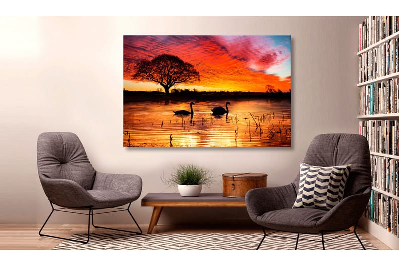 Tavla Swan Lake 90x60, Artgeist sp. z o. o.