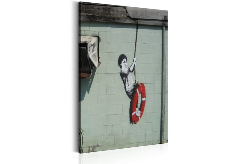 Tavla Swinger, New Orleans Banksy 80x120 - Artgeist sp. z o. o. - Canvastavlor