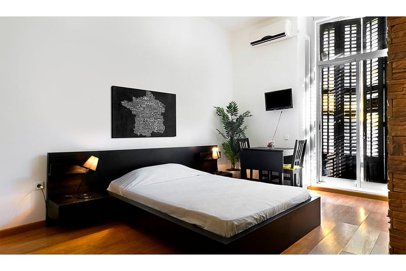 Tavla Text Map Of France On The Blackboard 90x60 - Artgeist sp. z o. o. - Inredning - Tavlor & konst - Canvastavlor