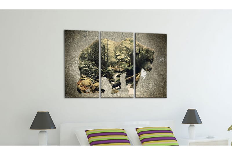 Tavla The Bear In The Forest 120x80 - Artgeist sp. z o. o. - Inredning - Tavlor & konst - Canvastavlor