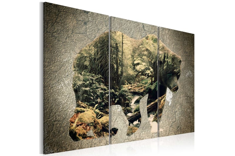 Tavla The Bear In The Forest 120x80, Artgeist sp. z o. o.
