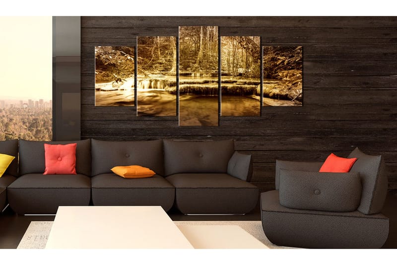 Tavla The Bosom Of Nature Waterfall 100x50 - Artgeist sp. z o. o. - Inredning - Tavlor & konst - Canvastavlor