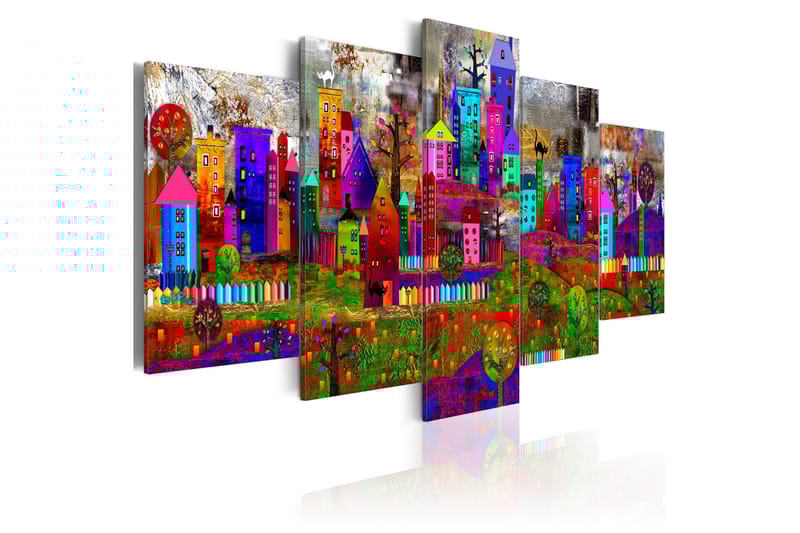 Tavla The City Of Expression 200x100 - Artgeist sp. z o. o. - Inredning - Tavlor & konst - Canvastavlor