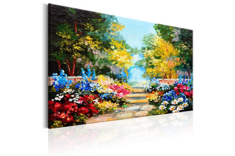 Tavla The Flowers Alley 90x60 - Artgeist sp. z o. o. - Inredning - Tavlor & konst - Canvastavlor