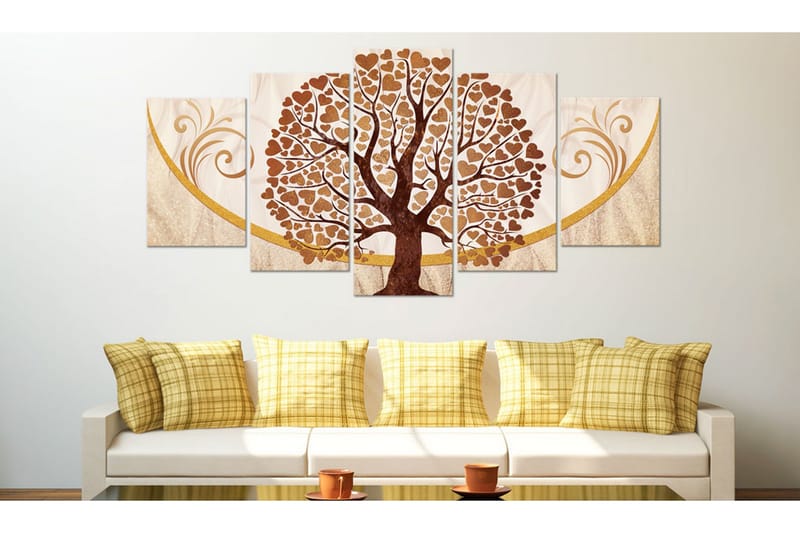 Tavla The Golden Tree Of Love 100x50 - Artgeist sp. z o. o. - Inredning - Tavlor & konst - Canvastavlor