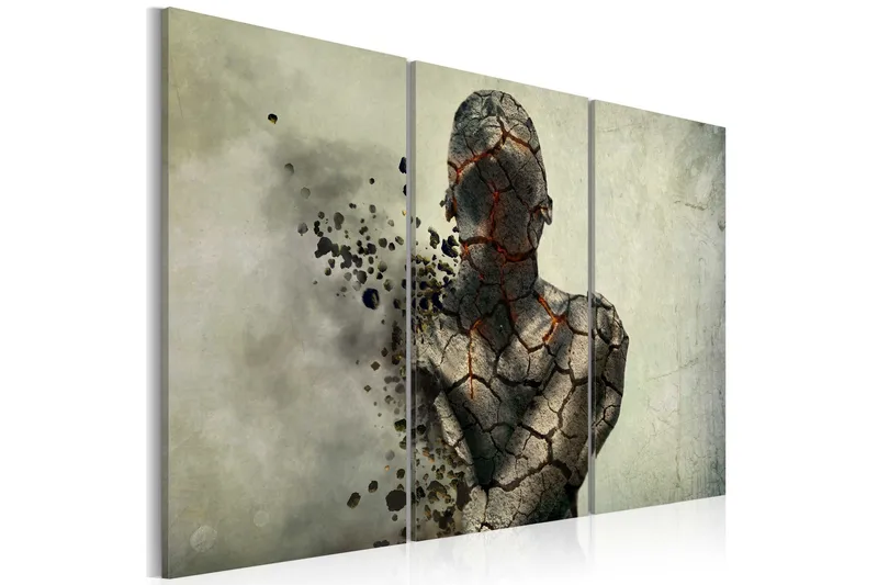 Tavla The Man Of Stone Triptych 120x80, Artgeist sp. z o. o.