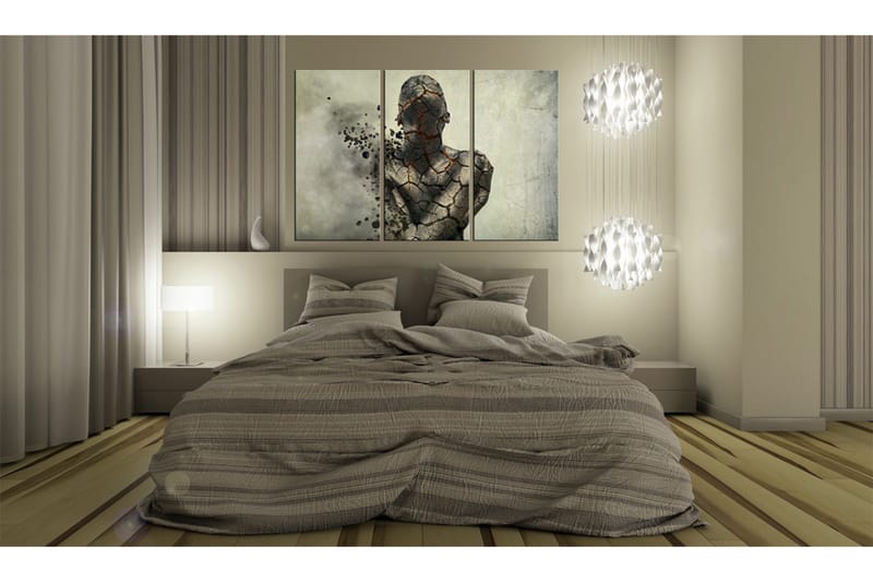 Tavla The Man Of Stone Triptych 120x80 - Artgeist sp. z o. o. - Inredning - Tavlor & konst - Canvastavlor
