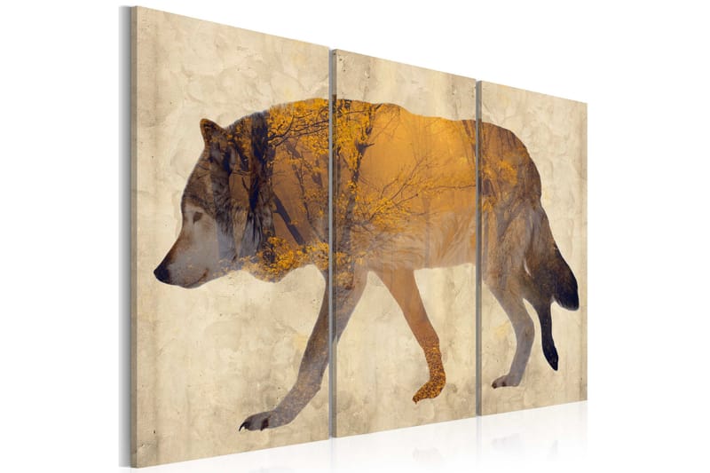 Tavla The Wandering Wolf 120x80, Artgeist sp. z o. o.