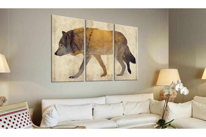 Tavla The Wandering Wolf 90x60 - Artgeist sp. z o. o. - Inredning - Tavlor & konst - Canvastavlor