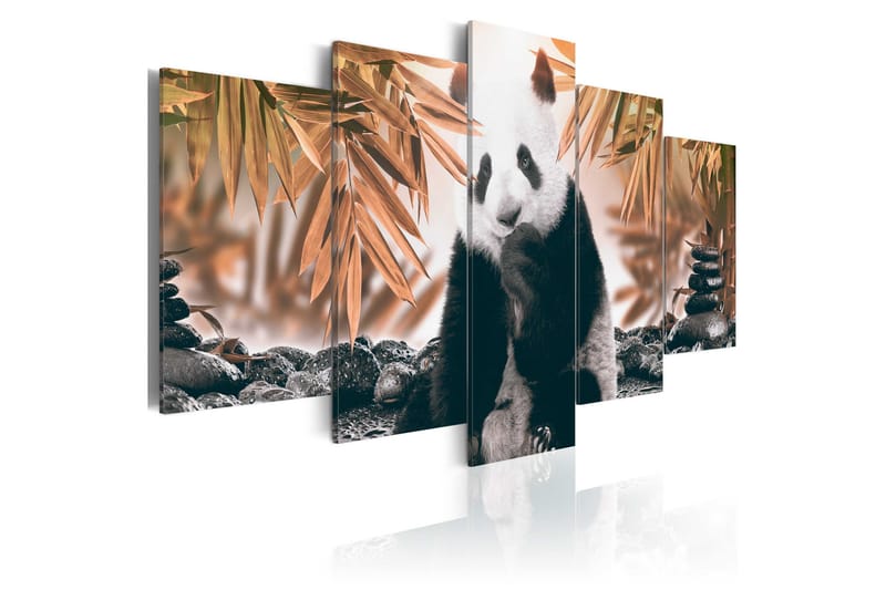 Tavla Thoughtful Panda 100x50, Artgeist sp. z o. o.