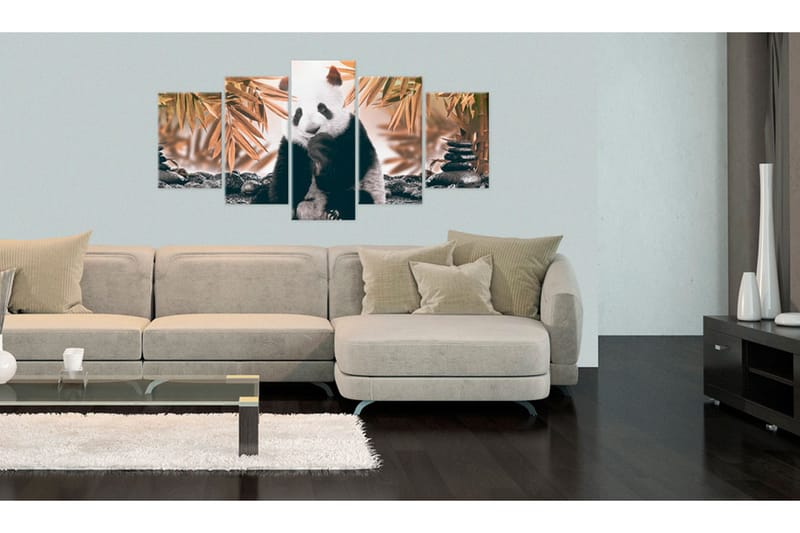 Tavla Thoughtful Panda 200x100 - Artgeist sp. z o. o. - Inredning - Tavlor & konst - Canvastavlor