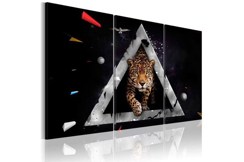 Tavla Tiger inkommande! 90x60 - Artgeist sp. z o. o. - Inredning - Tavlor & konst - Canvastavlor