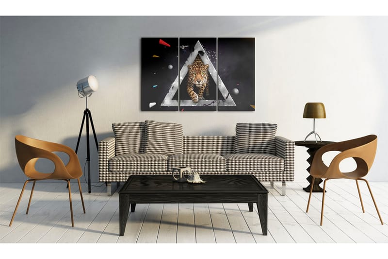 Tavla Tiger inkommande! 90x60 - Artgeist sp. z o. o. - Inredning - Tavlor & konst - Canvastavlor