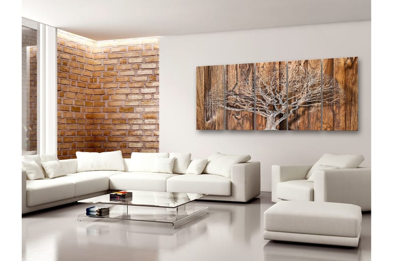 Tavla Tree Chronicle 5 Parts Narrow 200x80 - Artgeist sp. z o. o. - Inredning - Tavlor & konst - Canvastavlor