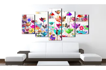 Tavla Tulips In The Rain 100x50 - Artgeist sp. z o. o. - Inredning - Tavlor & konst - Canvastavlor