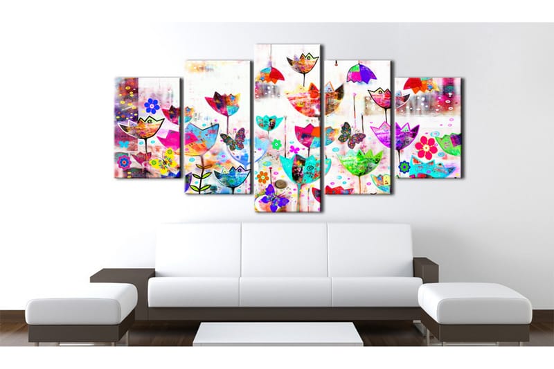 Tavla Tulips In The Rain 100x50 - Artgeist sp. z o. o. - Inredning - Tavlor & konst - Canvastavlor