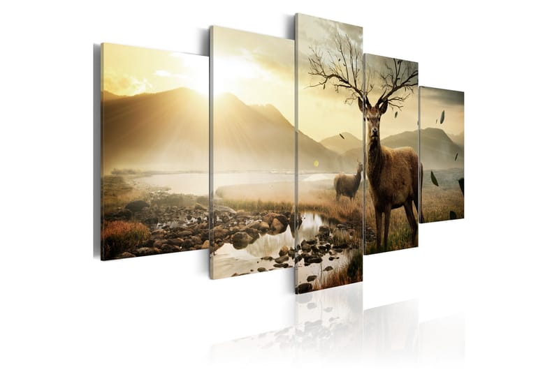 Tavla Tundra And Deer 200x100, Artgeist sp. z o. o.