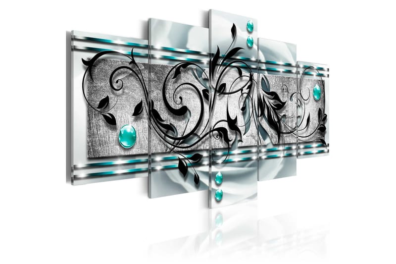 Tavla Turquoise Ambivalence 200x100 - Artgeist sp. z o. o. - Inredning - Tavlor & konst - Canvastavlor