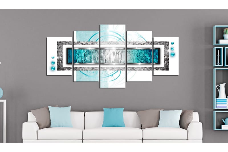 Tavla Turquoise Blizzard 200x100 - Artgeist sp. z o. o. - Inredning - Tavlor & konst - Canvastavlor