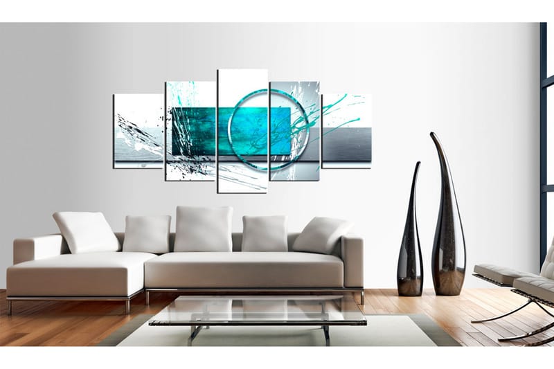 Tavla Turquoise Expression 200x100 - Artgeist sp. z o. o. - Inredning - Tavlor & konst - Canvastavlor