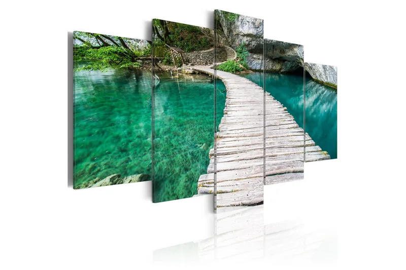 Tavla Turquoise Lake 100x50, Artgeist sp. z o. o.