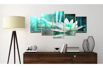 Tavla Turquoise Lotus 100x50 - Artgeist sp. z o. o. - Inredning - Tavlor & konst - Canvastavlor