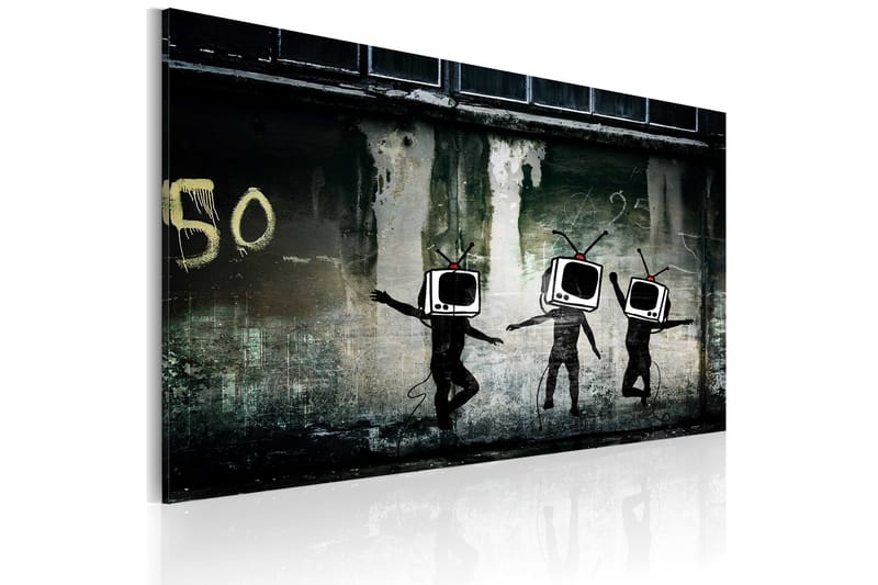 Tavla Tv Heads Dance Banksy 60x40 - Artgeist sp. z o. o. - Inredning - Tavlor & konst - Canvastavlor