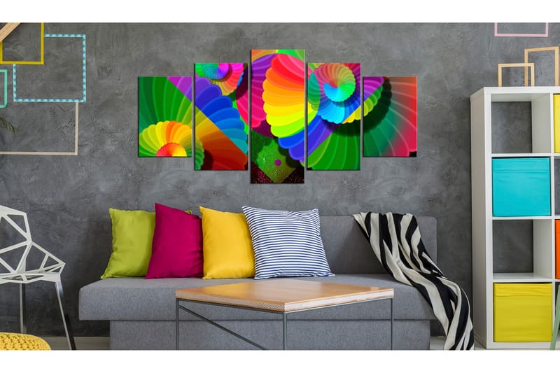 Tavla Twisted Colours 200x100 - Artgeist sp. z o. o. - Inredning - Tavlor & konst - Canvastavlor