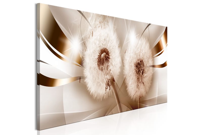 Tavla Two Dandelions (1 Part) Narrow 150x50 - Artgeist sp. z o. o. - Inredning - Tavlor & konst - Canvastavlor