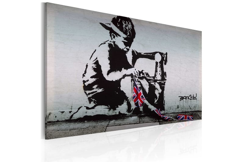 Tavla Union Jack Kid Banksy 60x40, Artgeist sp. z o. o.